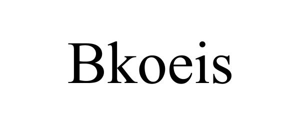 Trademark Logo BKOEIS