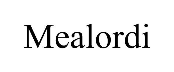 Trademark Logo MEALORDI