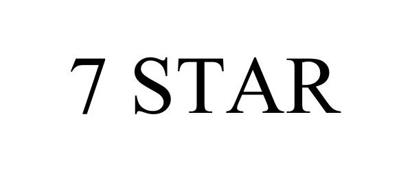 Trademark Logo 7 STAR