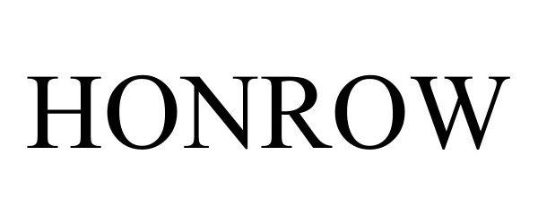 Trademark Logo HONROW