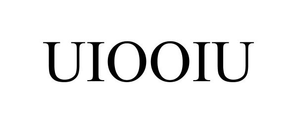 Trademark Logo UIOOIU