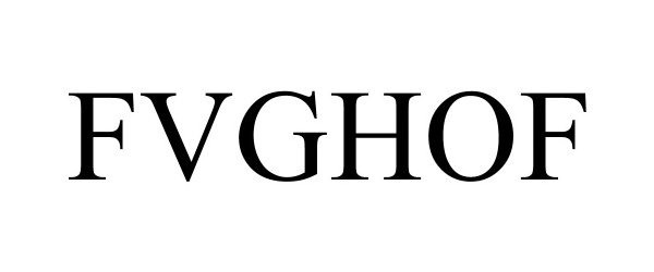 Trademark Logo FVGHOF