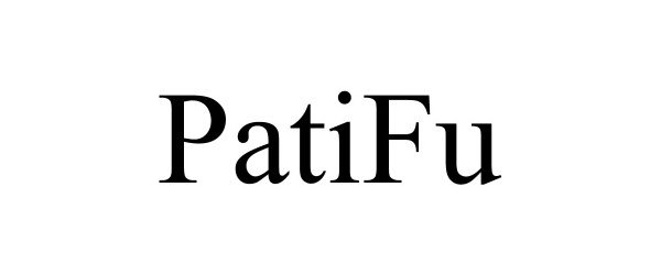 Trademark Logo PATIFU
