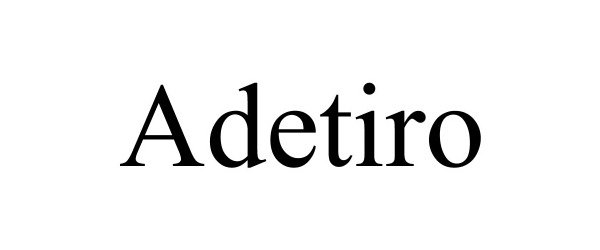 Trademark Logo ADETIRO