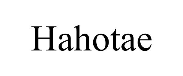 Trademark Logo HAHOTAE