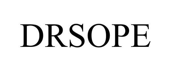 Trademark Logo DRSOPE