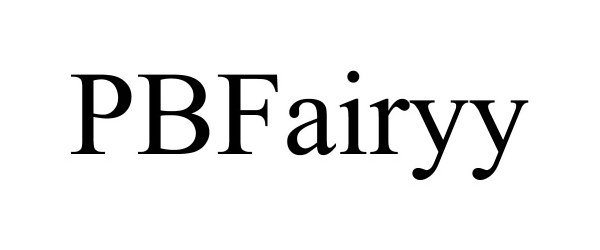 Trademark Logo PBFAIRYY