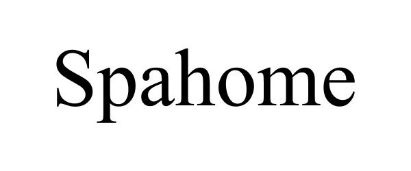 Trademark Logo SPAHOME