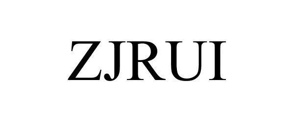 Trademark Logo ZJRUI
