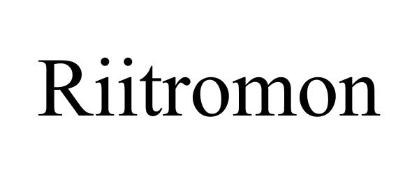Trademark Logo RIITROMON