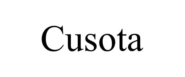 Trademark Logo CUSOTA