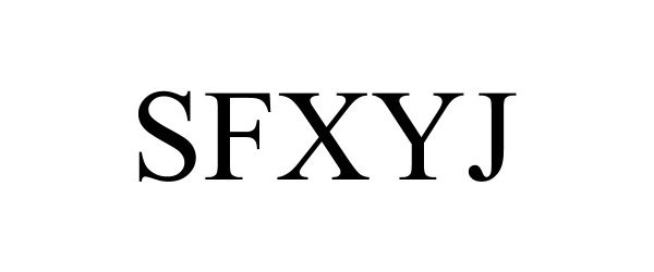 Trademark Logo SFXYJ