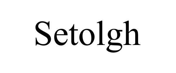 Trademark Logo SETOLGH