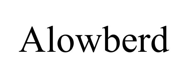 Trademark Logo ALOWBERD