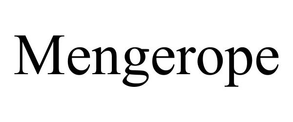 Trademark Logo MENGEROPE