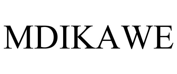 Trademark Logo MDIKAWE