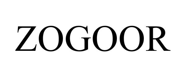 Trademark Logo ZOGOOR