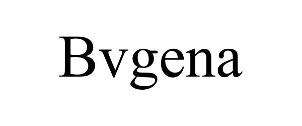 Trademark Logo BVGENA