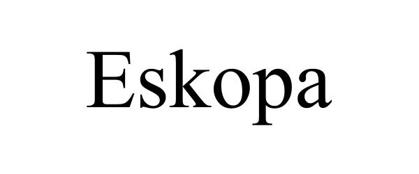 Trademark Logo ESKOPA