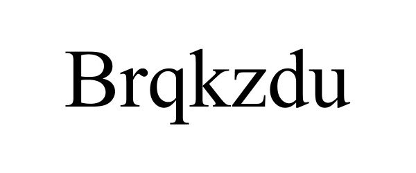 Trademark Logo BRQKZDU