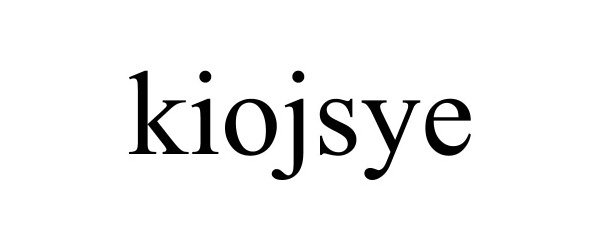  KIOJSYE