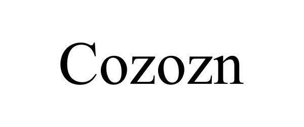 Trademark Logo COZOZN
