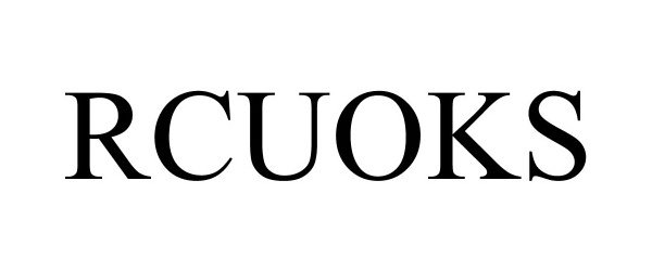 Trademark Logo RCUOKS