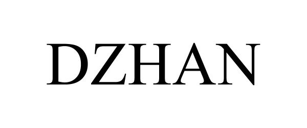 Trademark Logo DZHAN