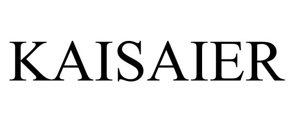 Trademark Logo KAISAIER