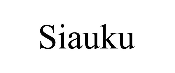 Trademark Logo SIAUKU