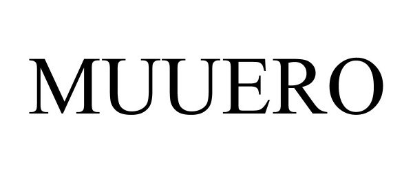 Trademark Logo MUUERO