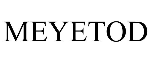 Trademark Logo MEYETOD