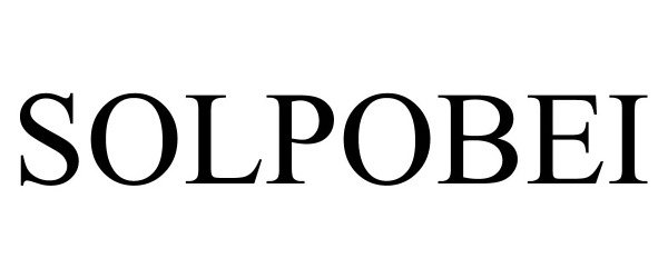 Trademark Logo SOLPOBEI
