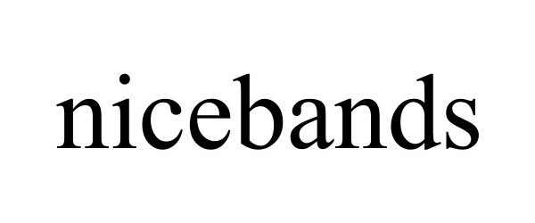 Trademark Logo NICEBANDS