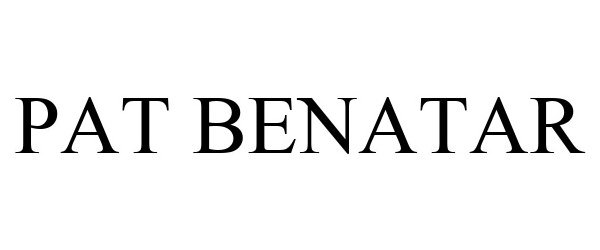 Trademark Logo PAT BENATAR