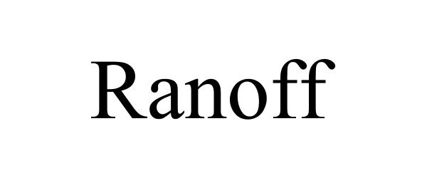 Trademark Logo RANOFF