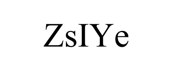 Trademark Logo ZSIYE