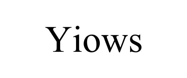 Trademark Logo YIOWS