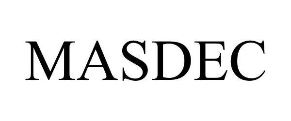 Trademark Logo MASDEC