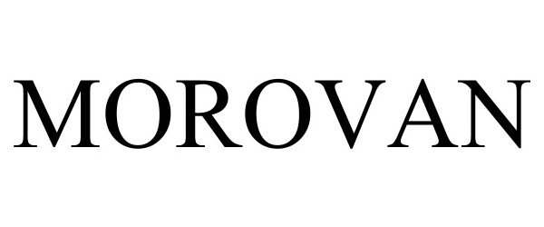 Trademark Logo MOROVAN