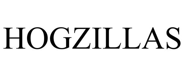 Trademark Logo HOGZILLAS