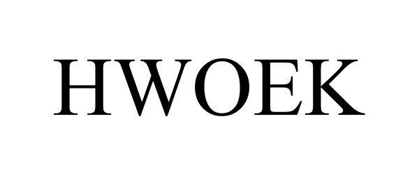Trademark Logo HWOEK