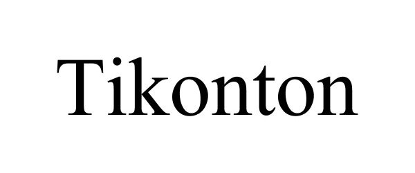 Trademark Logo TIKONTON