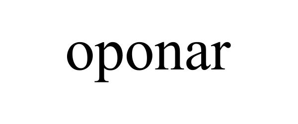 Trademark Logo OPONAR