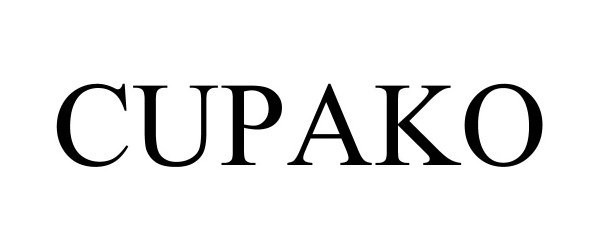 Trademark Logo CUPAKO