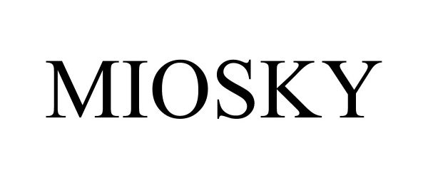 Trademark Logo MIOSKY