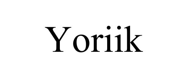 Trademark Logo YORIIK