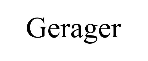 Trademark Logo GERAGER