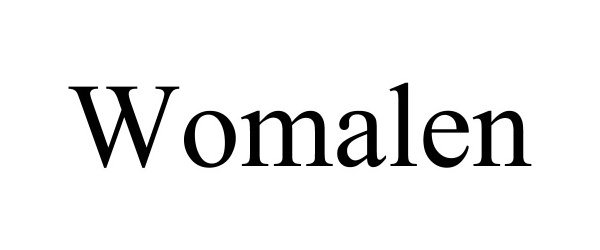 Trademark Logo WOMALEN