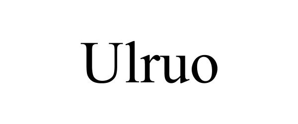 Trademark Logo ULRUO